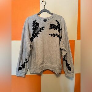 Lace Embroidered Sweatshirt from Express